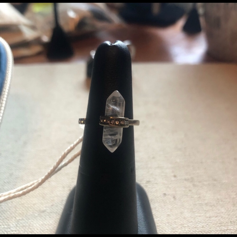 New Atlas collection Ring and dangling earrings.